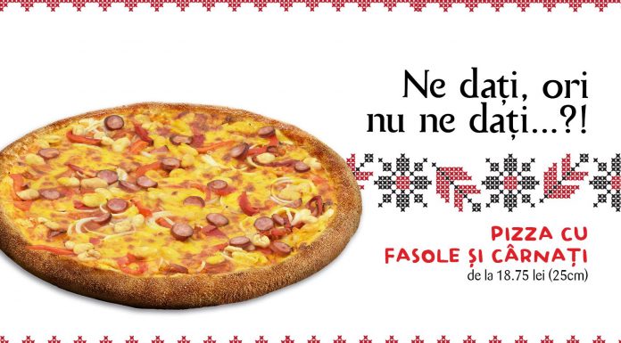 Jerry’s Pizza întâmpină Ziua Naţională a României cu „Pizza cu Fasole şi Cârnaţi”