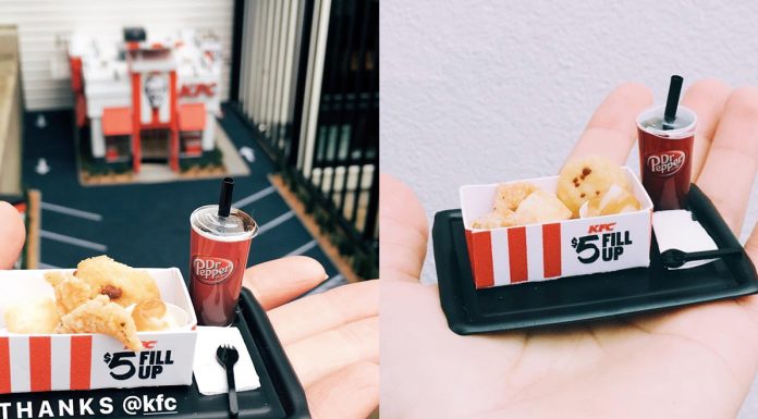 KFC deschide cel mai mic restaurant din lume, care serveşte mini meniuri de câţiva centimetri