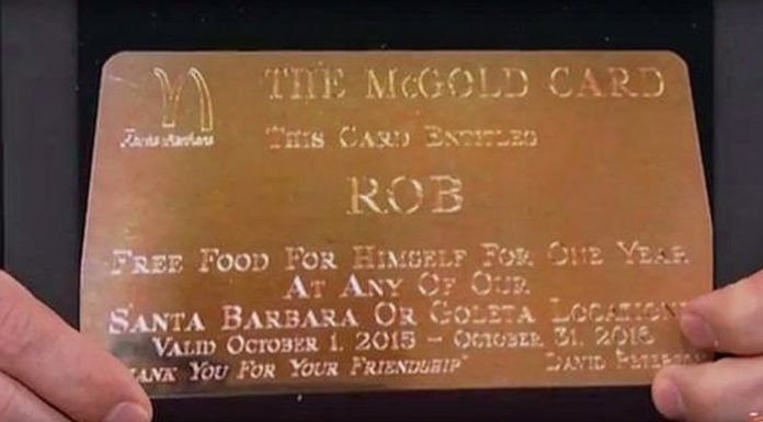 Mâncare de la McDonald’s gratuit şi pe viaţă; Iată ce este un McGold Card