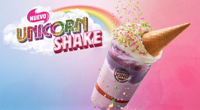 Burger King Spania lansează shake-ul unicorn care chiar are corn…et