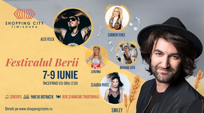 Festivalul berii debutează la Shopping City Timişoara pe 7 iunie, cu concert Smiley