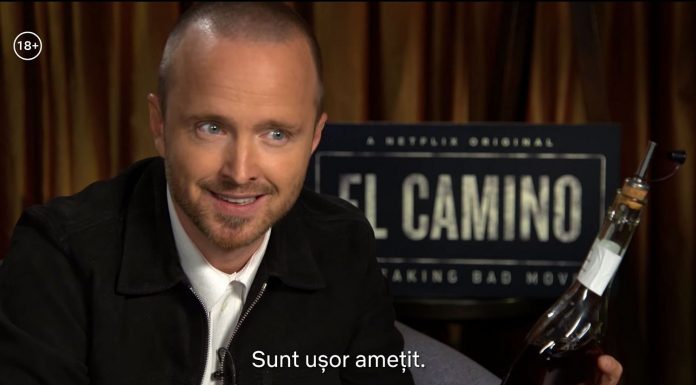 Aaron Paul din „Breaking Bad” degustă ţuică, vinars şi alte tării româneşti pentru a promova filmul „El Camino”