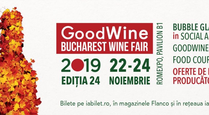 Târgul de vinuri GoodWine 2019 începe pe 22 noiembrie la Romexpo