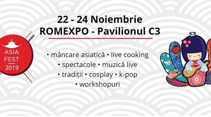 Asia Fest 2019 are loc între 22 şi 24 noiembrie la Romexpo, aduce laolaltă cosplay, preparate tradiţionale asiatice