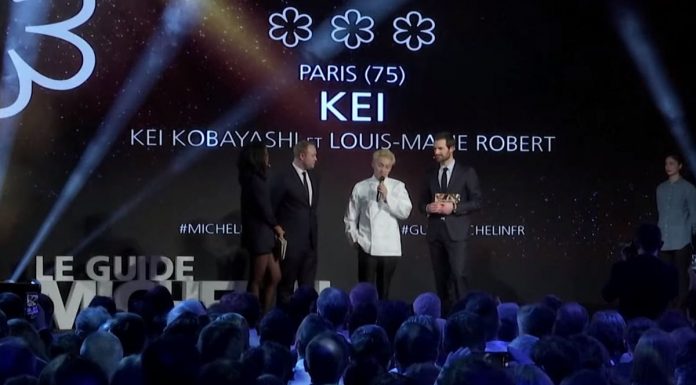 Kei Kobayashi este primul bucătar japonez care primeşte 3 stele Michelin pentru un restaurant din Franţa