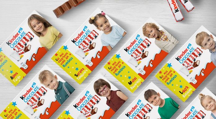Kinder a ales cei 8 micuţi ambasadori din România, care vor apărea pe ambalajele Kinder Chocolate