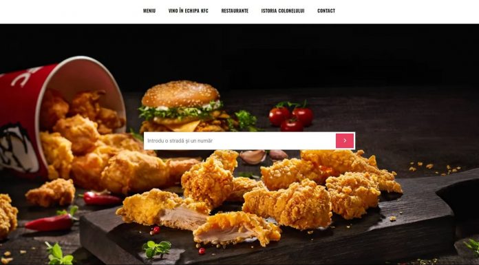 KFC îşi lansează propria platformă de comenzi online: delivery.kfc.ro KFC Delivery platforma livrare