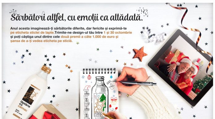 Lăptăria cu Caimac te invită să gândești o etichetă de produs cu tematică de Crăciun; Sunt și premii!