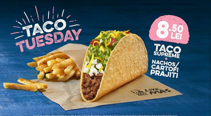 Taco Bell aduce Taco Tuesday în România: oferta de marţi de taco include Taco Supreme şi porţie de nachos/cartofi prăjiţi
