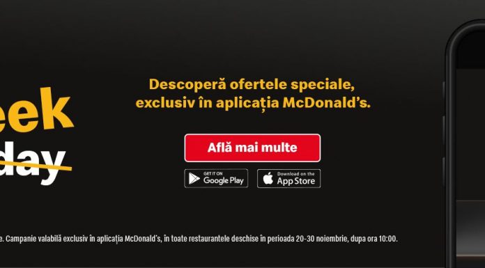 Big Mac cu 5 lei, McPuişor la doar 2 lei şi alte oferte în aplicaţia McDonald’s (Black Friday)