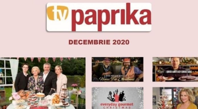 TV Paprika prezintă recomandările de emisiuni culinare pe luna decembrie 2020