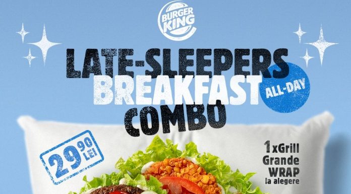 Burger King România lansează un meniu de mic dejun târziu: Late Sleepers Breakfast Combo