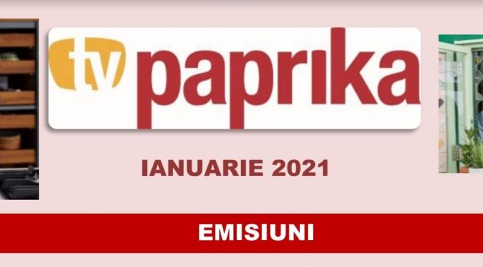 TV Paprika ne dezvăluie grila pe ianuarie 2021: emisiuni cu Jamie Oliver, mâncare sănătoasă