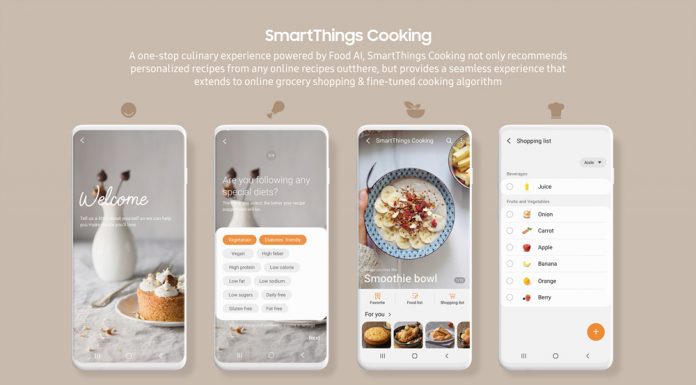 Samsung a lansat SmartThings Cooking în cadrul CES 2021 – Aplicația care îți recomandă rețete și te ghidează pe tot parcursul procesului de gătit Samsung
