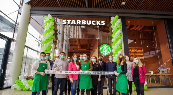 Starbucks a deschis o nouă cafenea în Braşov, în centrul comercial AFI