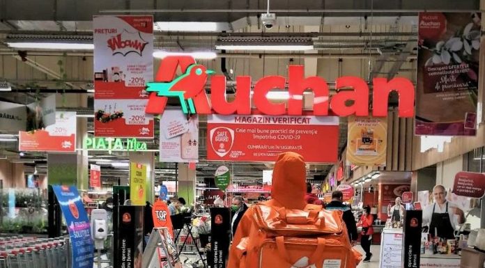 Preparate gătite de la Auchan disponibile prin comandă la Takeaway.com