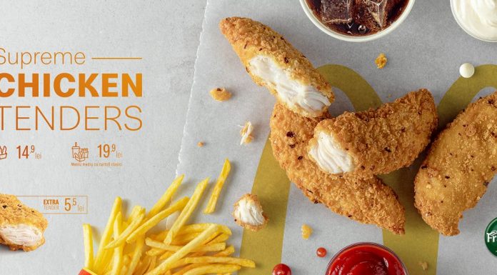 McDonald’s lansează în România Supreme Chicken Tenders, dezvoltate alături de Transavia