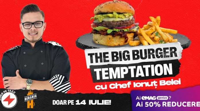 Chef Ionuţ Belei lansează The BIG Burger Temptation; Iată cum îl poţi comanda cu reducere