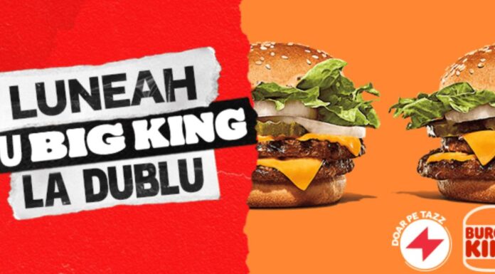 Luneah îţi aduce două sandvişuri Big King la 15 lei la Burger King prin Tazz