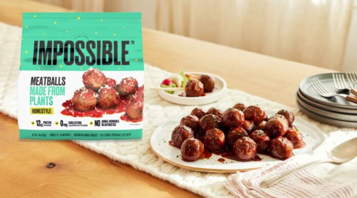 Chifteluțele din plante sunt noua invenție a companiei Impossible Foods, deja pe rafturile magazinelor Impossible Foods