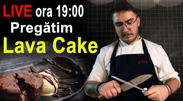 🍽 Astăzi gătim cu Denis – Lava Cake, Coulis din fructe de pădure, Crumble de biscuite și Brunoise 🙂