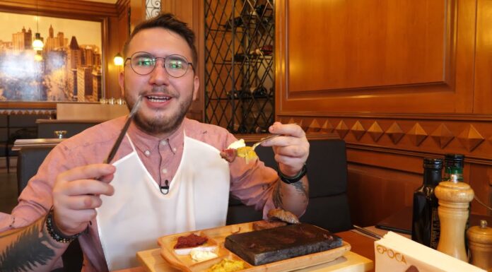 Degustăm cu Denis „Tartar din ton roșu, mușchi de vită pe piatră încinsă” la Epoca din Craiova