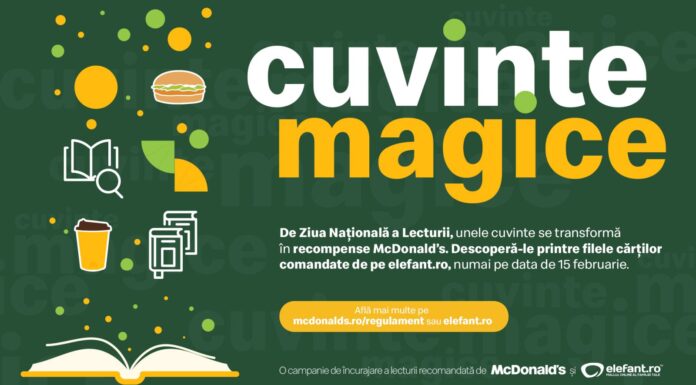 McDonald’s ascunde burgeri în paginile cărţilor de pe Elefant.ro pe 15 februarie (Cuvinte Magice)
