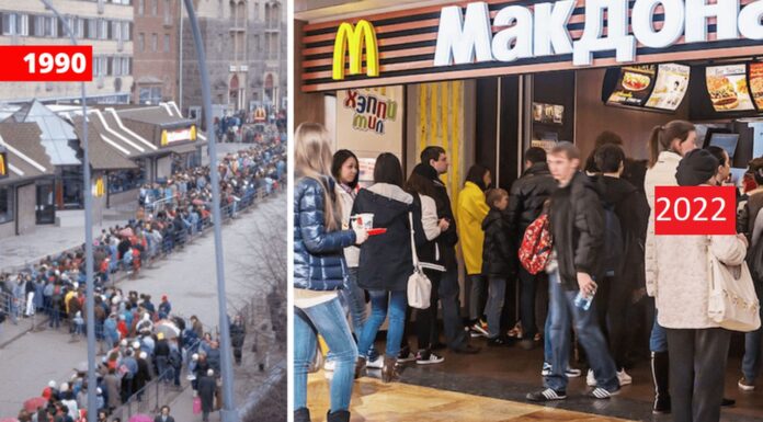 Cozi uriaşe la restaurantele McDonald’s din Rusia, după ce lanţul american a anunţat că îşi închide porţile temporar