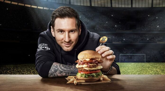 Hard Rock Cafe aduce în meniu Messi Burger, inspirat de celebrul fotbalist