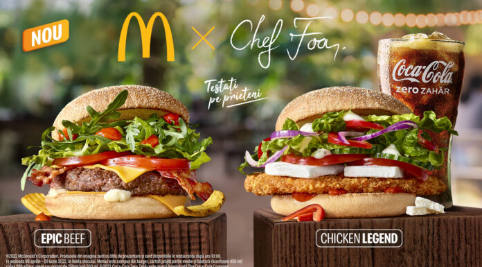 McDonald’s lansează burgerii premium Epic Beef și Chicken Legend alături de Chef Foa McDonald's