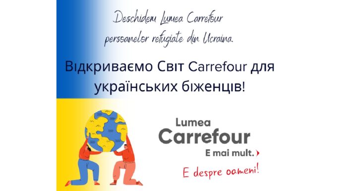 Carrefour România oferă peste 200 de locuri de muncă pentru ucraineni; Cunoaşterea limbii române nu este obligatorie