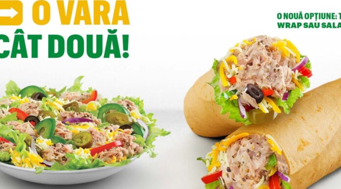 Subway a lansat un meniu de vară: sandvişuri noi cu ton + wrap şi salată