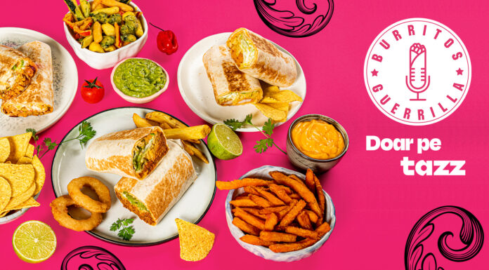 Tazz și Radio Guerrilla lansează brandul virtual Burritos Guerilla! Acum poți comanda Burritos ca în Mexic exclusiv din aplicația Tazz