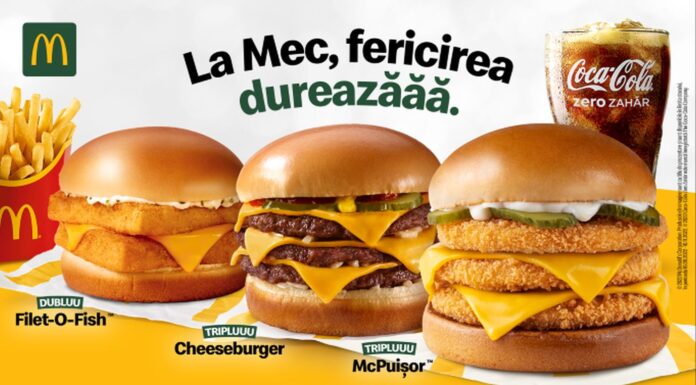 McDonald’s lansează „triplu sandvişul” în oferta de toamnă: Triplu McPuișor, Triplu Cheeseburger și Dublu Filet-O-Fish
