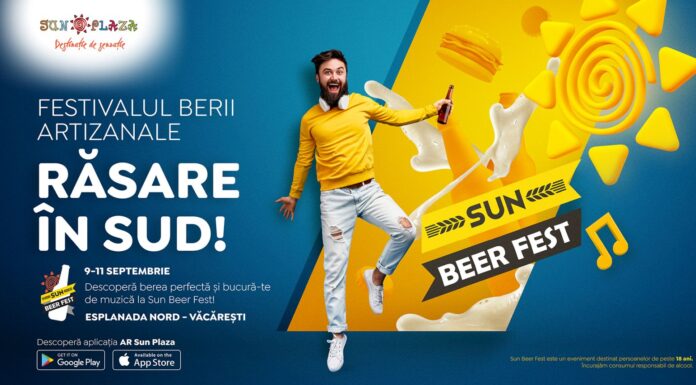 SUN PLAZA organizează între 9 şi 11 septembrie SUN BEER FEST, festival de bere artizanală