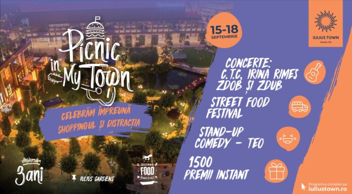 Iulius Town Timişoara împlineşte 3 ani şi sărbătoreşte cu Street Food, concerte, stand up şi premii