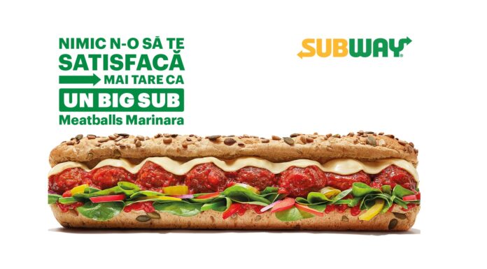 Sandviş cu chiftele nou la Subway: Big Sub Meatball Marinara este acum disponibil