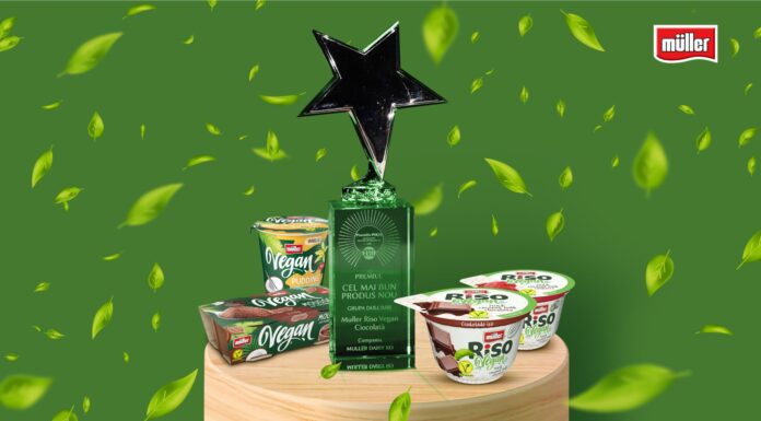 Müller Riso Vegan este „Cel mai bun produs nou din categoria Dulciuri”, la Gala Premiilor Piaţa