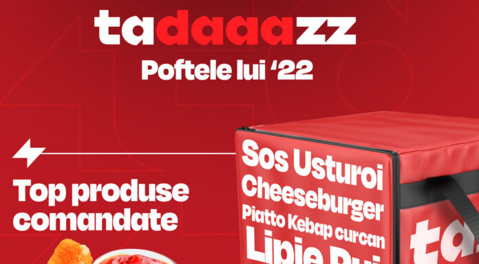Bucureştenii sunt campioni la fast food comandat pe Tazz; Clujenii au făcut cea mai mare comandă din ţară în 2022