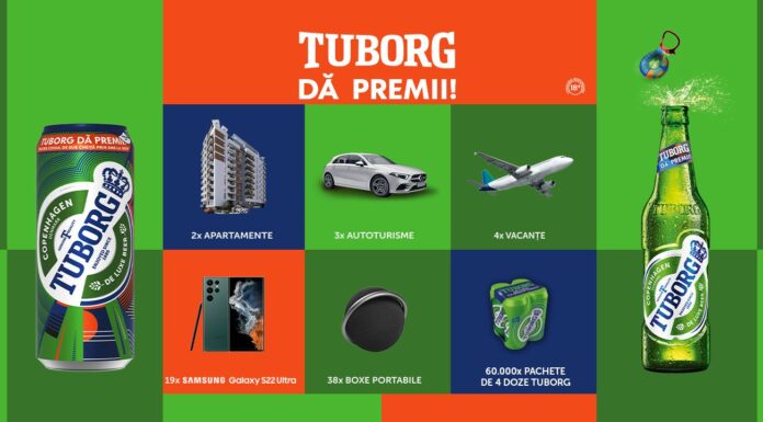 Tuborg porneşte campania „Tuborg dă premii”, cu premii totale de 2.5 milioane de lei