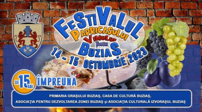 Festivalul Papricaşului şi Vinului debutează aproape de Timişoara, la Buziaș, pe 14 octombrie