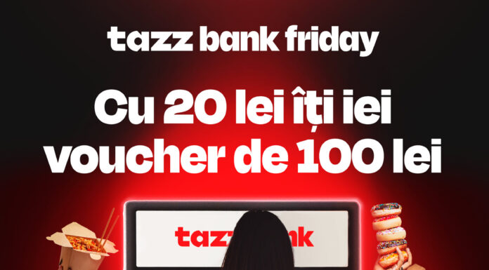 Comandă mâncare de 100 de lei cu vouchere de 20 lei prin Tazz, de Black Friday 2023
