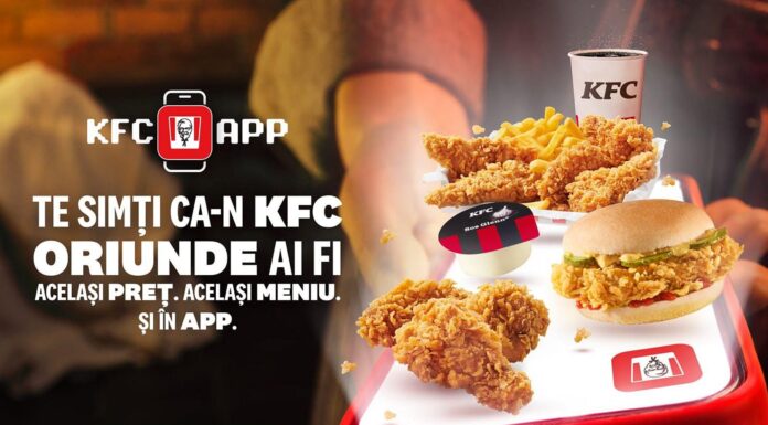 Comenzile KFC se schimbă; Avem o platformă nouă de comenzi online, aplicaţie nouă de mobil