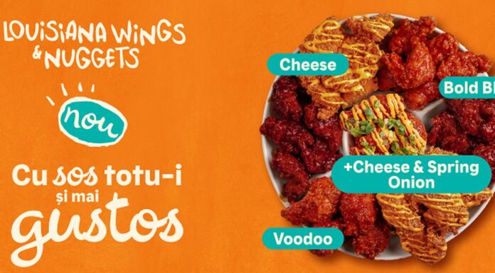 Popeyes a lansat o categorie nouă de produse în România: aripioare şi nuggets cu sosuri