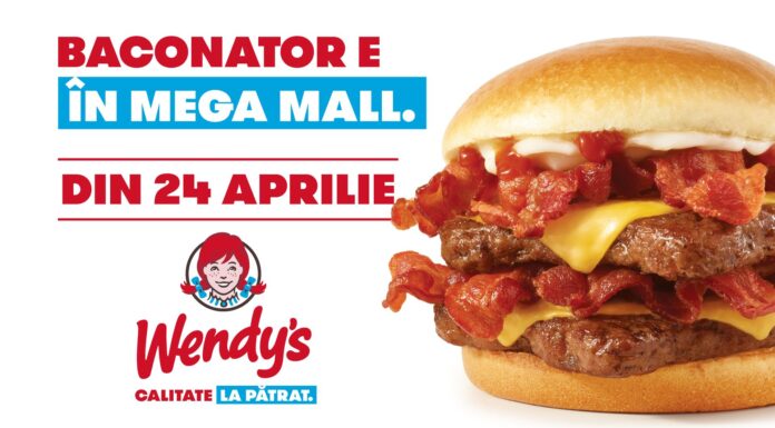 Primul restaurant Wendy’s din Româia se deschide pe 24 aprilie, în Mega Mall București