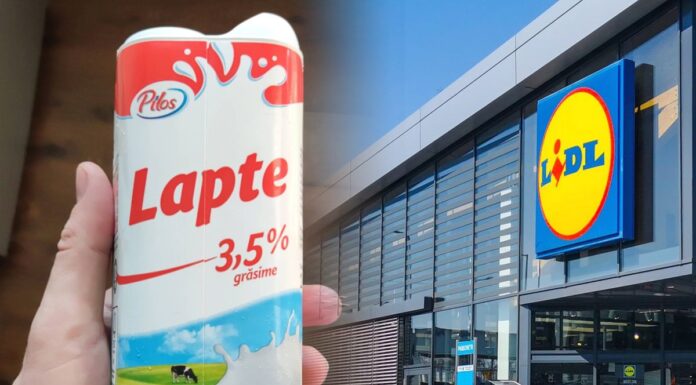 Laptele Pilos de la Lidl este românesc; știai că e produs și ambalat local? sursa foto: ego.ro