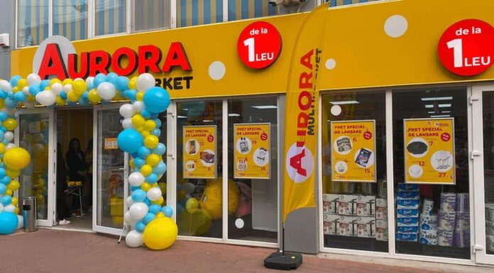 Aurora a deschis în București trei magazine cu produse de la 1 leu Aurora