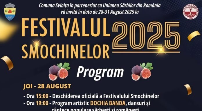 Festivalul Smochinelor revine la Svinița între 28 și 31 august 2025 Festivalul Smochinelor