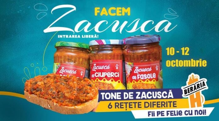 Zacuscă gătită live și rețete de toamnă, la Berăria H zacuscă