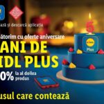 Reduceri Lidl Plus la aniversare: 50% la al doilea produs